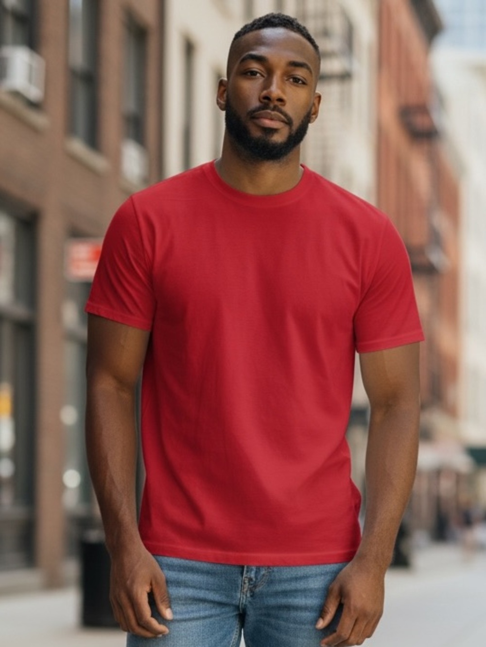 Starter mens dri fit red short sleeve Large shirt